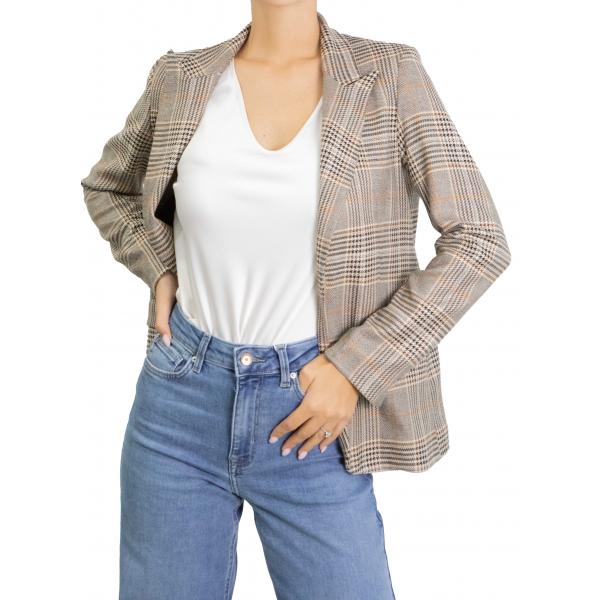 Blazer con bottone principe di galles 